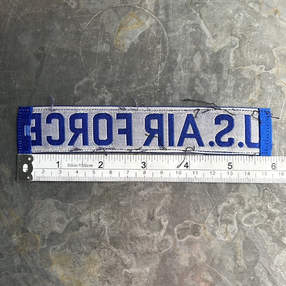 U.S. AIR FORCE blue tape patch, vintage - Picture 9 of 9